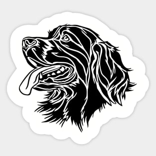 Golden Retriever Dog Head Sticker